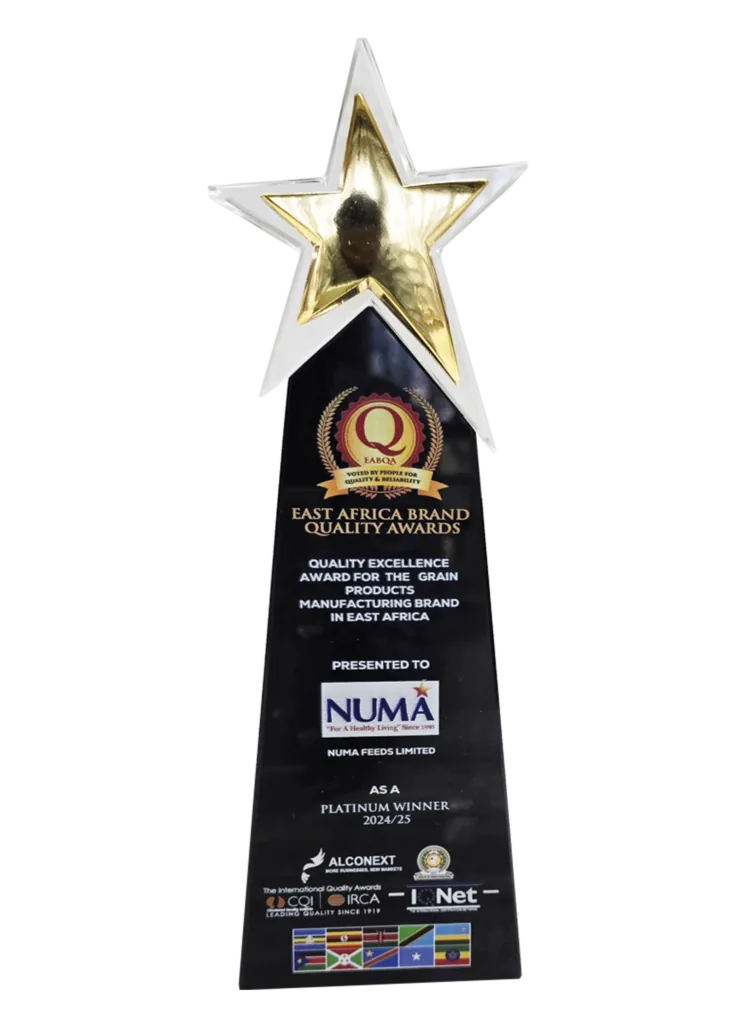 East Africa Brand Quality Awards trophy