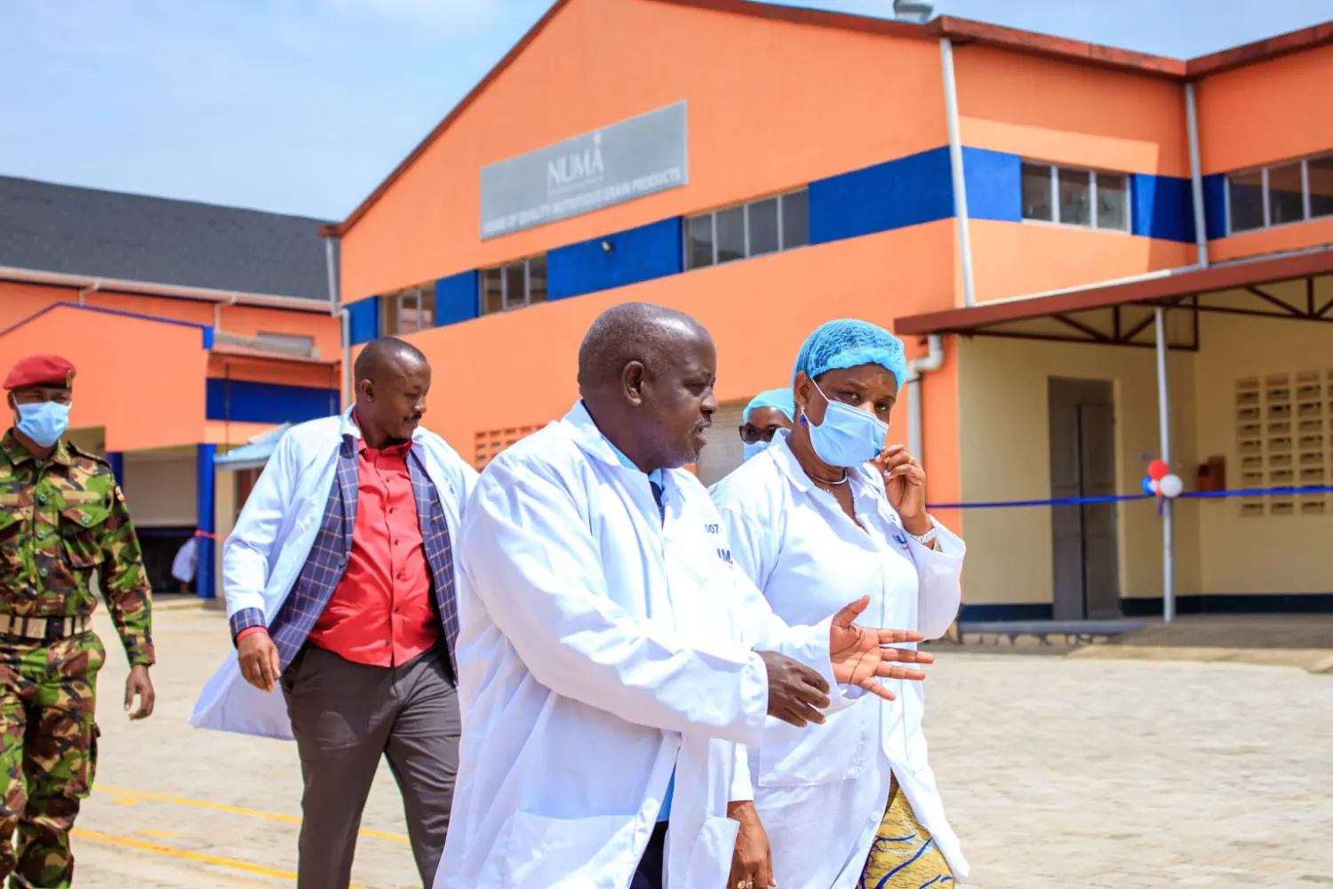 Guests touring Numa's factory grounds during the 30th anniversary celebrations